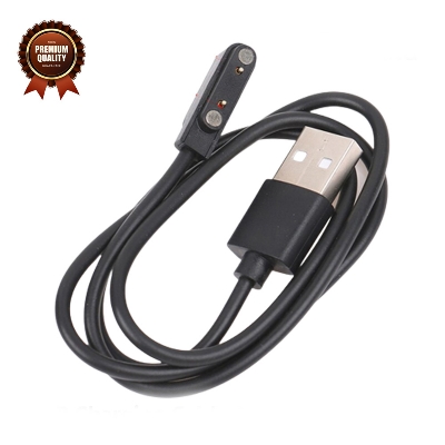 Picture of Colmi C60 / C61, Xiaomi Imilab KW66, Kieslect Kr Pro, Haylou Solar LS05, Colmi P28 Plus, Xiaomi Haylou Solar LS02, Haylou Watch 2 Pro Magnetic Charging Cable 2 Pin High Quality USB Charger Cable USB Charging Cable Dock Bracelet wireless Charger Smart Watc-Black