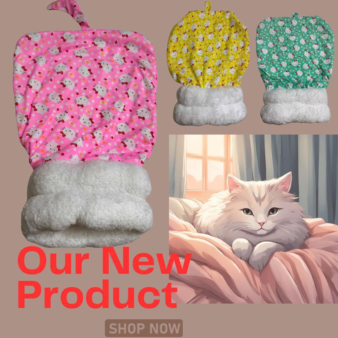 Picture of Cat Winter Sleeping Bag, Cat Bed Cave Sleeping Bag, Cat Sleeping Bag, Wrap Comfortable Pet Snuggle Sack, Soft Plush Large Cat Sack- Multicolor-0.1