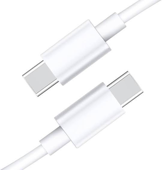 Picture of Type C To Type C Cable For Iphone, Google Pixel, oneplus, Samsung, Google Fast Charging Cable-White