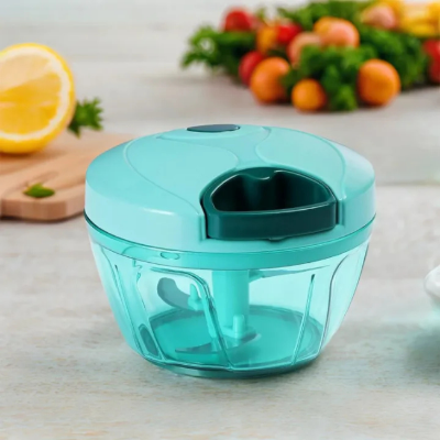 Picture of New Large Handy and Compact Chopper Handy Quick Cutter For Kitchen, Pull String, Mini Handy Plastic Chopper With 3 Blades- Multicolor