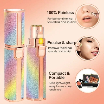Picture of New Blawless 2-in-1 Lady Shaver Flawless Eyebrow Trimmer for Women- Multicolor