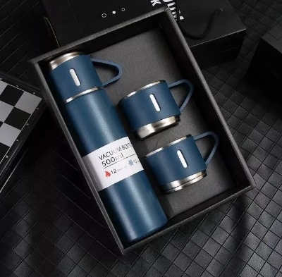 Picture of Vacuum Insulated Thermal Flask Set With Cup Set Stainless Steel Vacuum set Flask- Multicolor