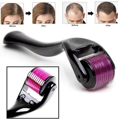 Picture of Derma Roller for Skin, Hair & Beard – Women and Men Titanium Microneedling Roller for Face & Scalp, Safe & Easy to Use- Multicolor