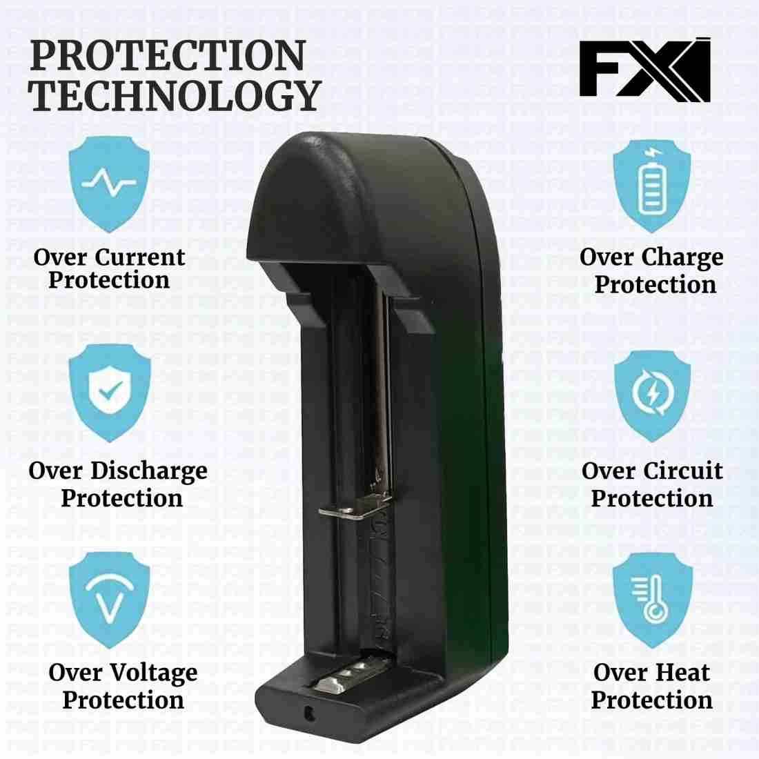 Picture of Universal Charger BATTERY CHARGER for Battery for laser light , fan , toys, trimmer etc.-Multicolor