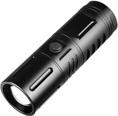 Picture of NEW RECHARGEABLE LED TORCH LIGHT, WATERPROOF STRONG LED FLASHLIGHT WITH POWER BANK- Multicolor