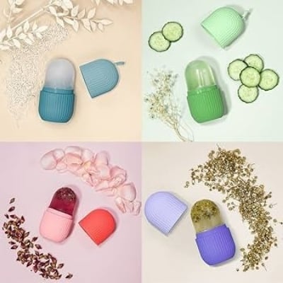 Picture of Ice Roller for Face and Eye, Ice Face Roller, Ice Roller Skin Care Tools Gifts for Women , Silicone Ice Mold for Beauty- Multicolor