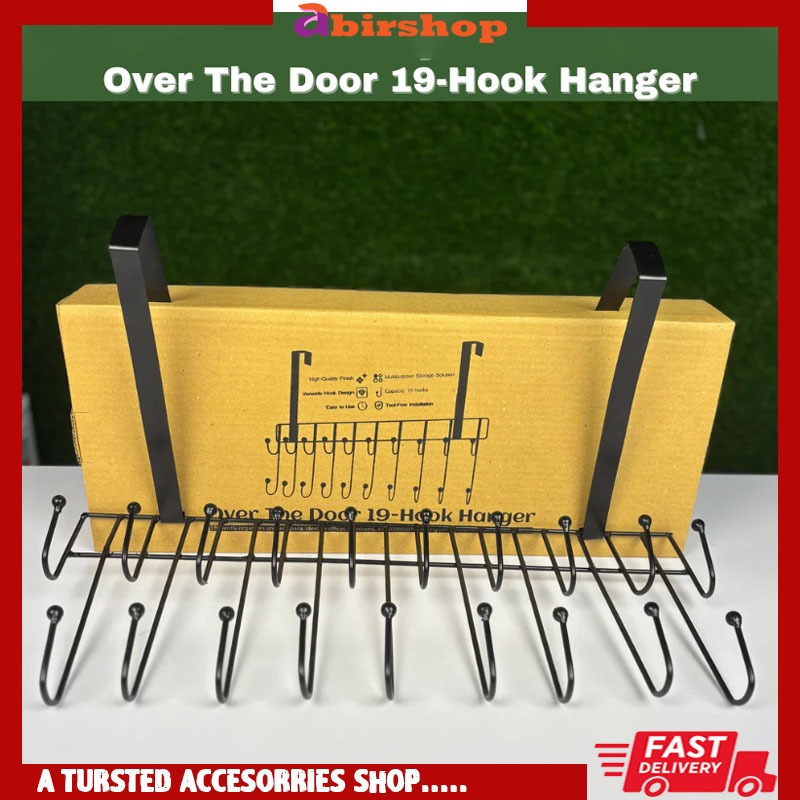 Picture of Door Hanger 19 Hooks 2 Step space saver- Multicolor