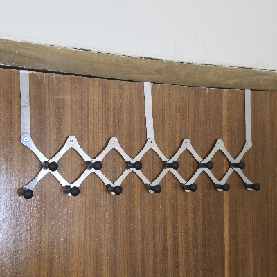 Picture of 13 Coat Hooks for Hanging, Door Coat Hanger Towel Hanger Over Door Coat Rack for Towels, Clothes, Back of Bathroom- Multicolor