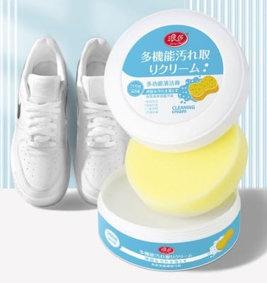 Picture of White Shoe Cleaning Cream Multifunctional Shoe Cleaner Household Sports Shoes Canvas Cleaner- Multicolor- One size