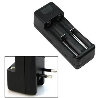 Picture of 2 Slots Smart Charger Universal Intelligent Rechargeable Battery Charger ABS material Input: AC100-240V 47-63Hz- Multicolor