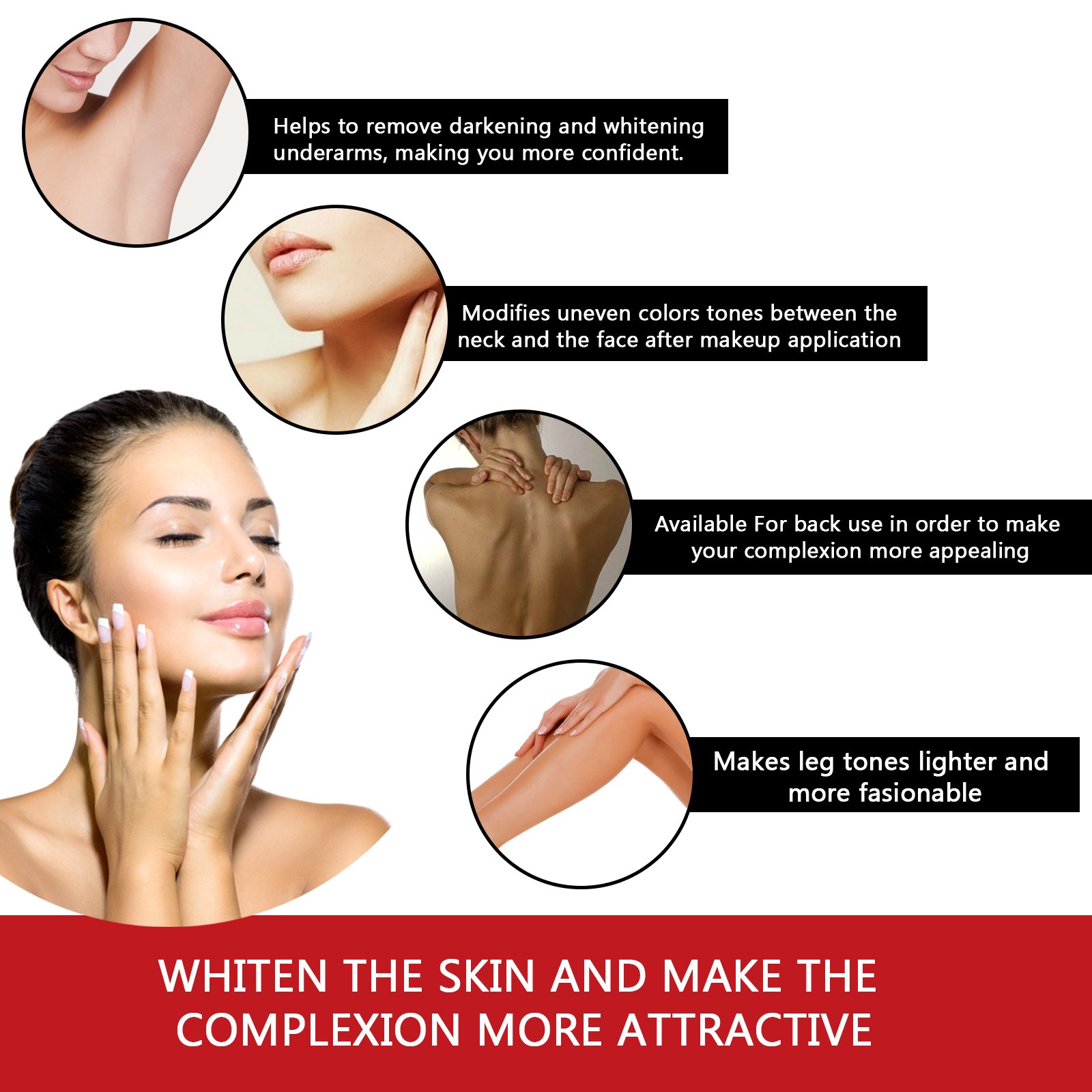 Picture of Dark Spot Remover For Face & Body Age Spot Brown Spot Sun Spot & Freckle Remover Cream spary- Multicolor