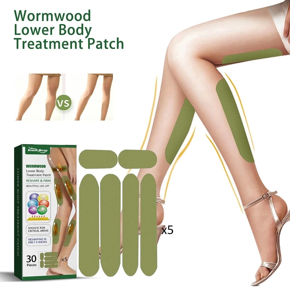 Picture of 30pcs Wormwood Slimming Slim Patch Breathable Fat Burning Slimming Stickers Different Sizes Burn Fat Lose Weight  for Body Patch- Multicolor