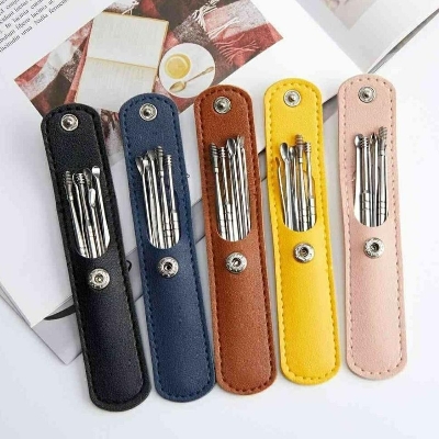 Picture of Ear picking set, 6 pcs ear picking tools, portable ear cleaner,- Multicolor