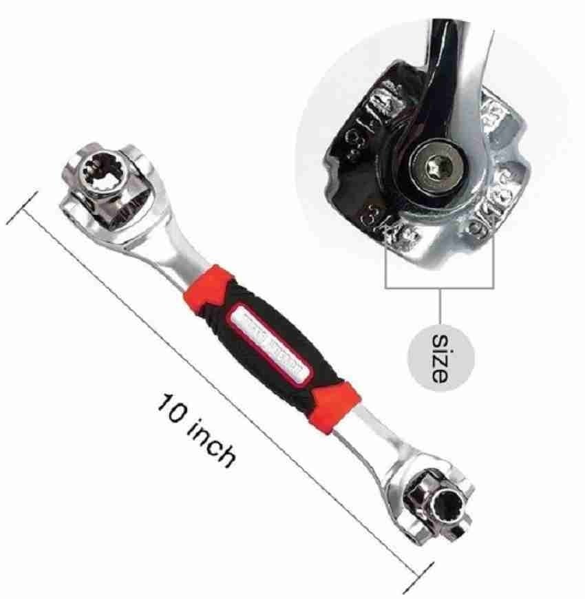 Picture of 8 in 1 Socket Wrench Universal Wrench Handy Adjustable Tool Multi-Function Socket Spanner- Multicolor