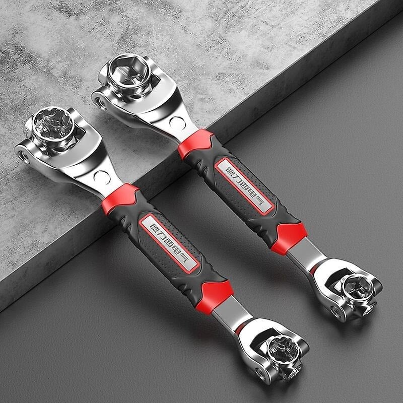 Picture of 8 in 1 Socket Wrench Universal Wrench Handy Adjustable Tool Multi-Function Socket Spanner- Multicolor