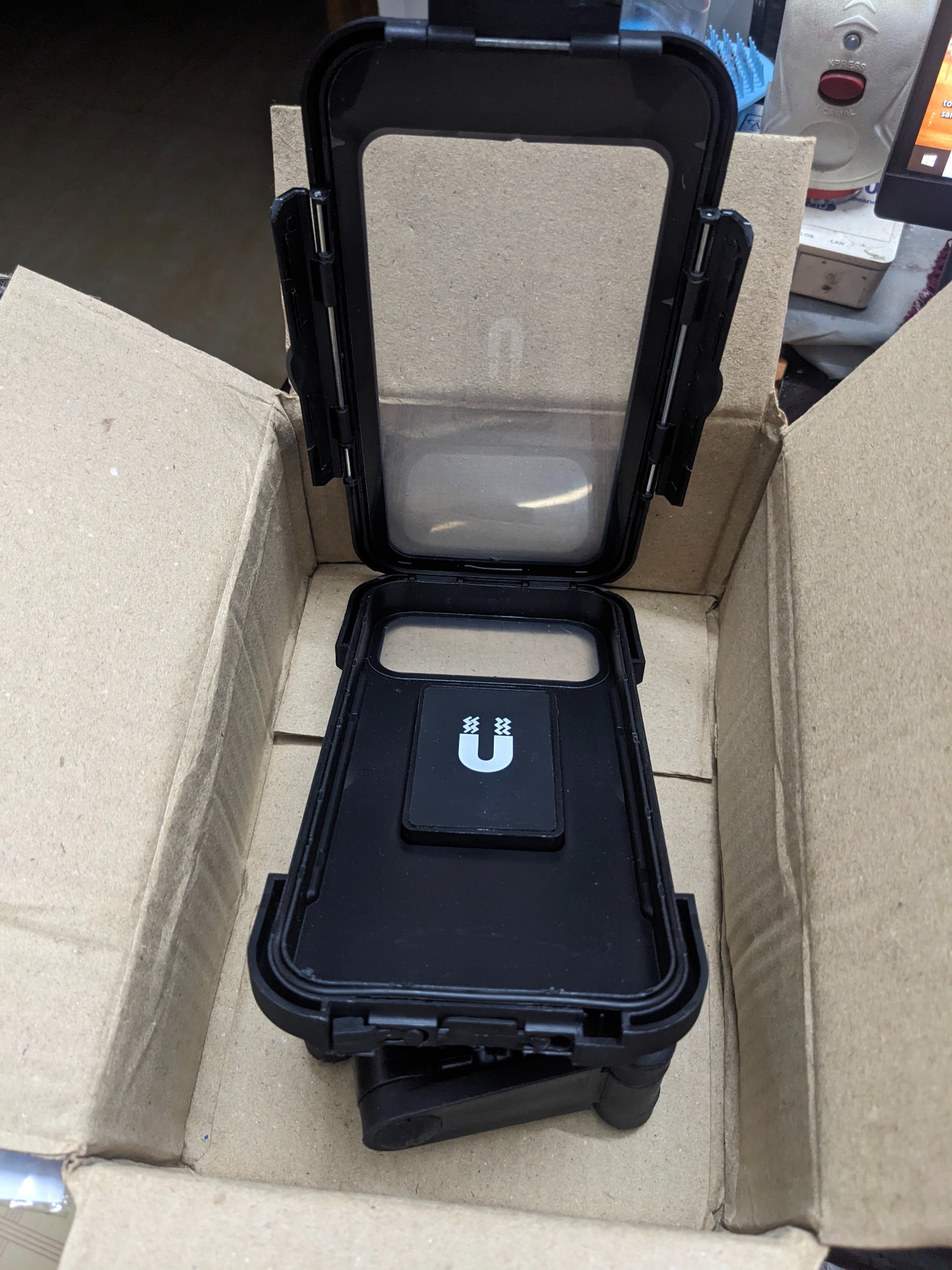 Picture of Mobile Phone Holder For Bike Cycle free rotation travel mobile holder- Multicolor