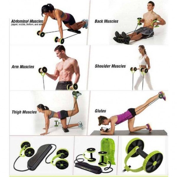 Picture of Revoflex Xtreme Advanced Abdominal Core Muscle Workout Home Trainer- Multicolor