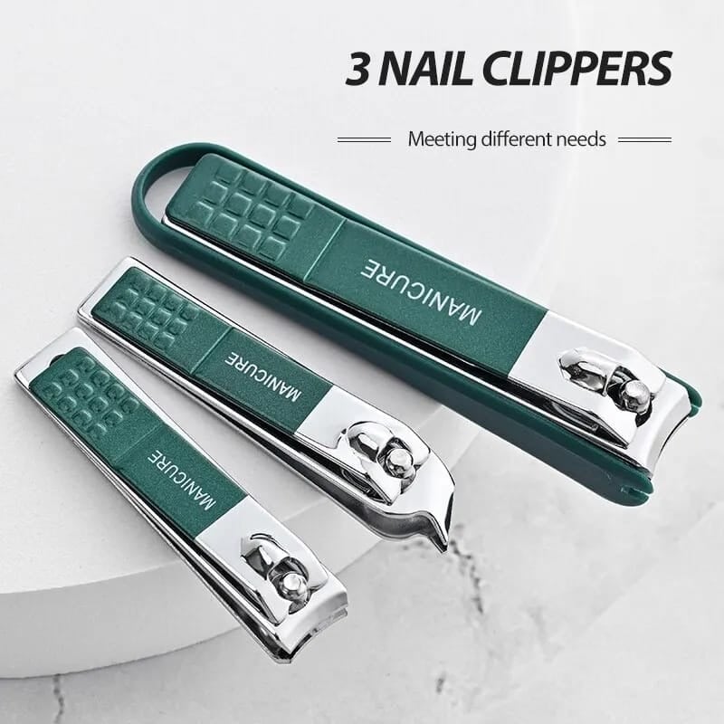 Picture of Fingernail & Toenail Clippers Set Stainless Steel Nail Clippers Set for Thick Nails- Multicolor