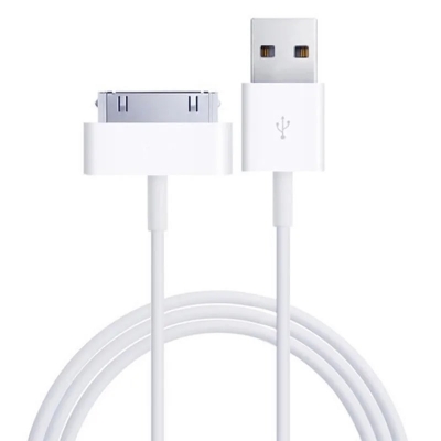 Picture of iPhone 4S Charger Cable, 30-Pin USB Charging & Data Sync Cord Compatible with iPhone 4/4S, iPad 2/3, iPod Classic/Nano/Touch – Durable USB Cable for Apple 30-Pin Devices-Multicolor