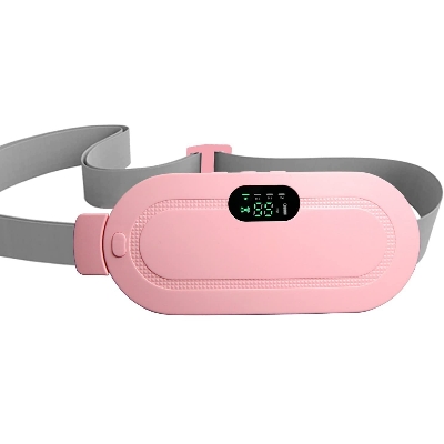 Picture of Women Relieve Period Cramps Heat Belt Curved Heating Massage Pad-Multicolor