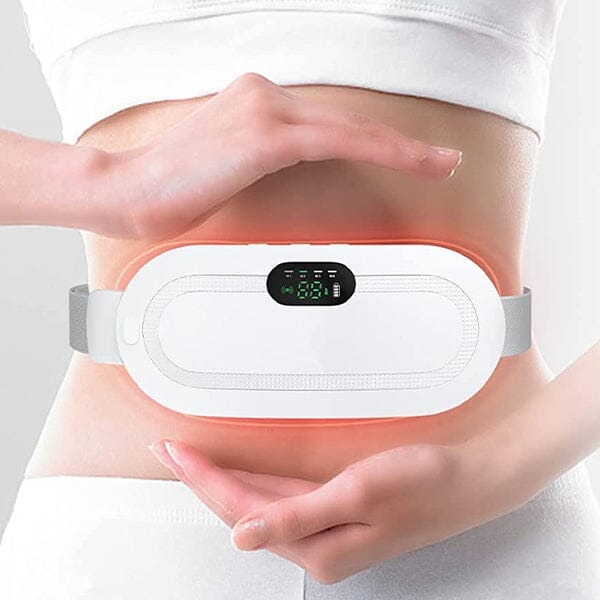 Picture of Women Relieve Period Cramps Heat Belt Curved Heating Massage Pad-Multicolor