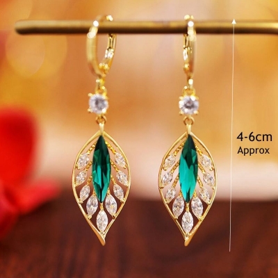 Picture of Huggie Small Hoop Earrings with Charm Personalized Snake/Evil Eye/Star/Cross/Lock/Key Crystal Drop Dangle Earrings for Women-Multicolor- 2MM
