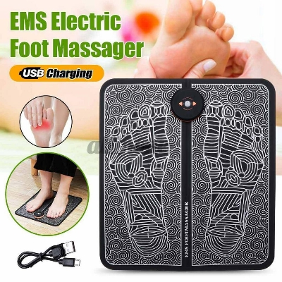 Picture of Rechargeable ( EMS ) FOOT massager mat , Muscle Stimulator, Simulated Massage Therapy for Foot,Hands,Arms,Shoulder,Arthritis Pain and Vericose Veins,Drug-free Pain Relief-Multicolor