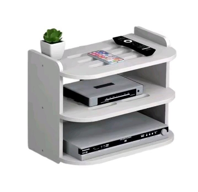 Picture of New Design 3 Layers wall mount wifi router stand/rack size/rack/projector stand/router stand/wifi stand/book self/wall mount self/bathroom self-White