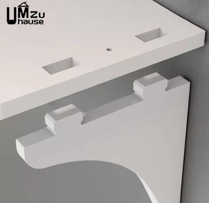 Picture of Router Floating Shelf Hanging Rack Multi Tap Outlet Wifi TV Set Top Box Board Hidden Bracket Storage Organizer Wall Mount Holder