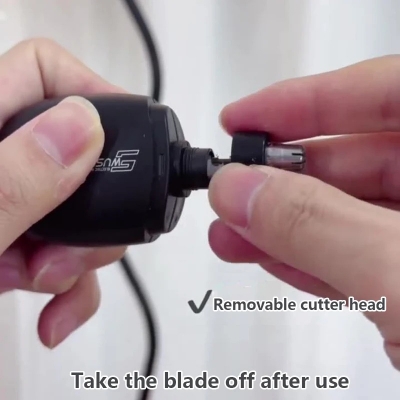 Picture of Rechargeable Electric Nose & Ear Hair Trimmer Nose hair trimmer, Ear hair trimmer, Electric nose trimmer, USB rechargeable, Double blade