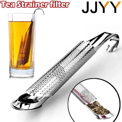Picture of JJYY Ea Strainer Stainless Steel Infuser Pipe Design Touch Feel Holder Tool Tea Spoon Infuser Filter-Multicolor