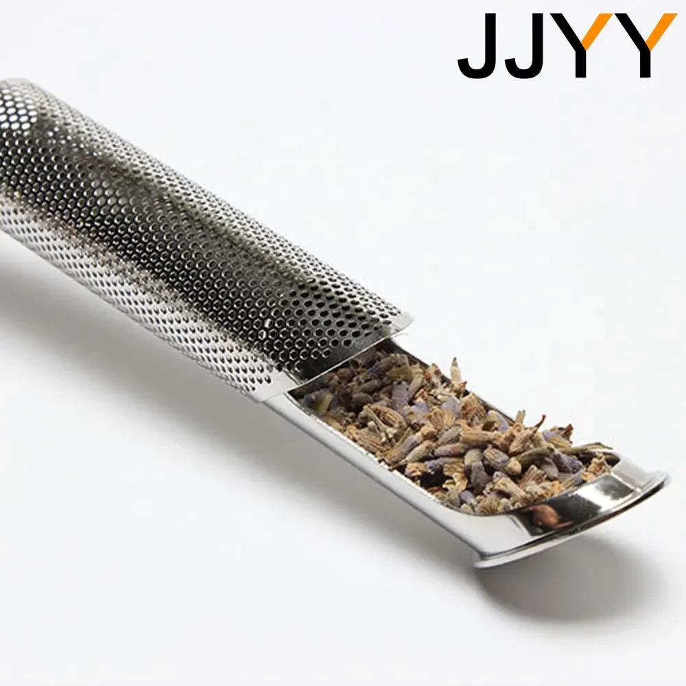 Picture of JJYY Ea Strainer Stainless Steel Infuser Pipe Design Touch Feel Holder Tool Tea Spoon Infuser Filter-Multicolor