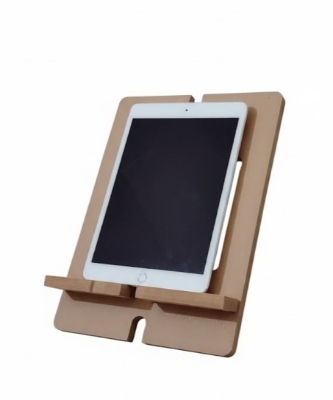 Picture of Premium Handmade MDF Wooden Ipad stand  Mobile Stand, Phone Desk Stand Wood for Office & Home, Eco-Friendly, Handmade Wooden Cell Phone Stand, Portable Phone Holder, Gift for Students & Professionals tablet stand-Multicolor