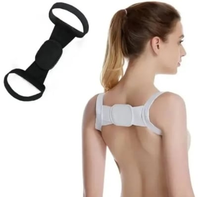Picture of ComfyBrace Posture Corrector-Back Brace for Men and Women- Fully Adjustable Straightener for Mid, Upper Spine Support- Neck, Shoulder, Clavicle and Back Pain Relief-Breathable-Free Size