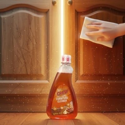 Picture of Anytime Clean & Polish Wood Cleaner & Furniture Polish for Cabinets, Tables, and Other Wood Surfaces, Spray Bottle -300ml-Multicolor