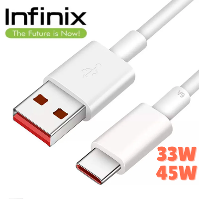 Picture of Original Infinix Type C Cable - USB-C Fast Charging Data Cable For Infinix Smart 8 Note 12 11 10 Pro Hot 30 30i 12 11 10 Zero 30 20 100CM-White
