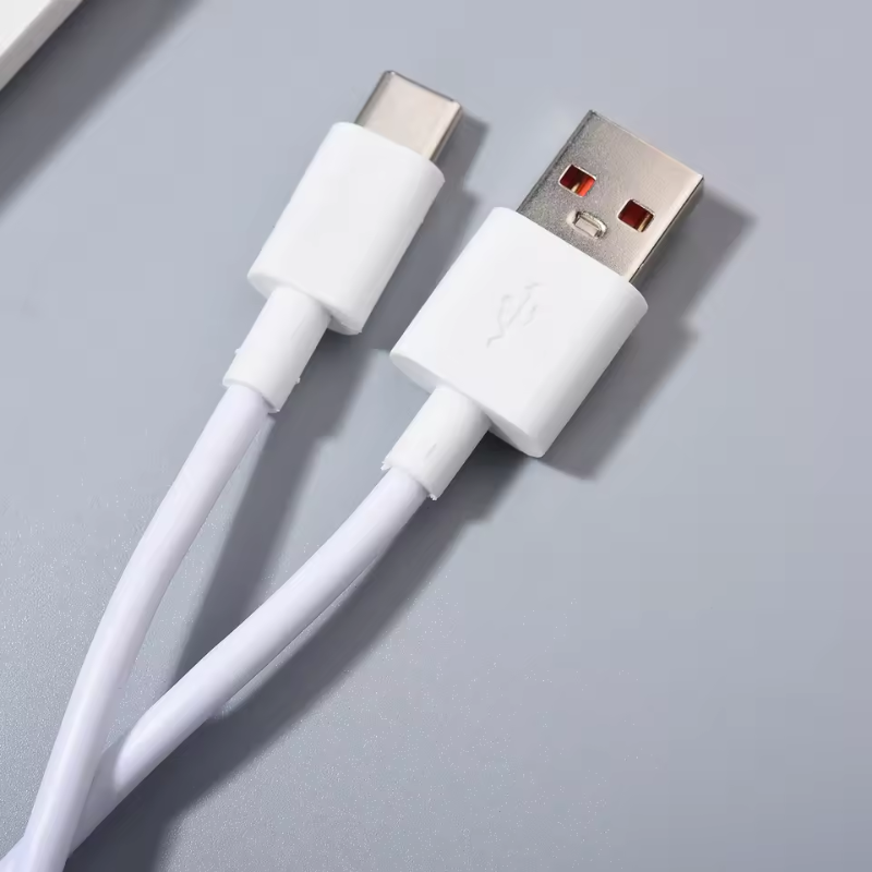Picture of Tecno Type C Cable - 18W 33W 45W Fast Charger USB C Data  Type C Cable For Tecno Spark 10 20 30 Pro 5G Camon 20 30 40 Pro  Type C Cable-White