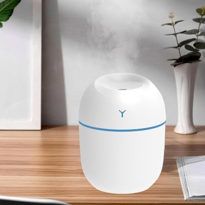 Picture of Swap International Mini Air Humidifier USB Charging Mist Spray Moisturizing Diffuser White Pink Blue-Multicolor