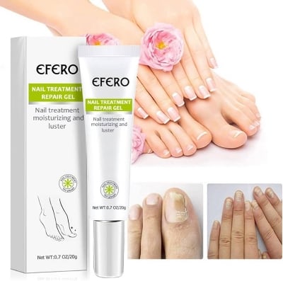 Picture of Efero Nail Repair Nail Care Helps Improve Discolored, Cracked & Thickened Toenails & Fingernails | Supports Healthy Nail Renewal Cream-20gm-Multicolor