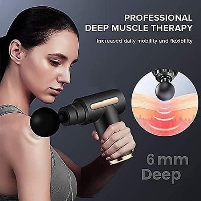 Picture of mini massager deep tissue Therapy Rechargeable Mini Gun Massager Body massage, Electric Vibration Body muscle massager Fascial Gun & Recovery device for male and female-Multicolor