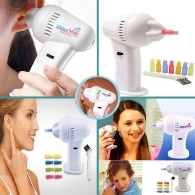 Picture of Portabler Electric Ear Cleaner Product Vacuum Ear Wax Earwax Removal Soft Safety Head Ear Care Tool Health Care For Adults Kids-Multicolor