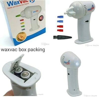 Picture of Portabler Electric Ear Cleaner Product Vacuum Ear Wax Earwax Removal Soft Safety Head Ear Care Tool Health Care For Adults Kids-Multicolor