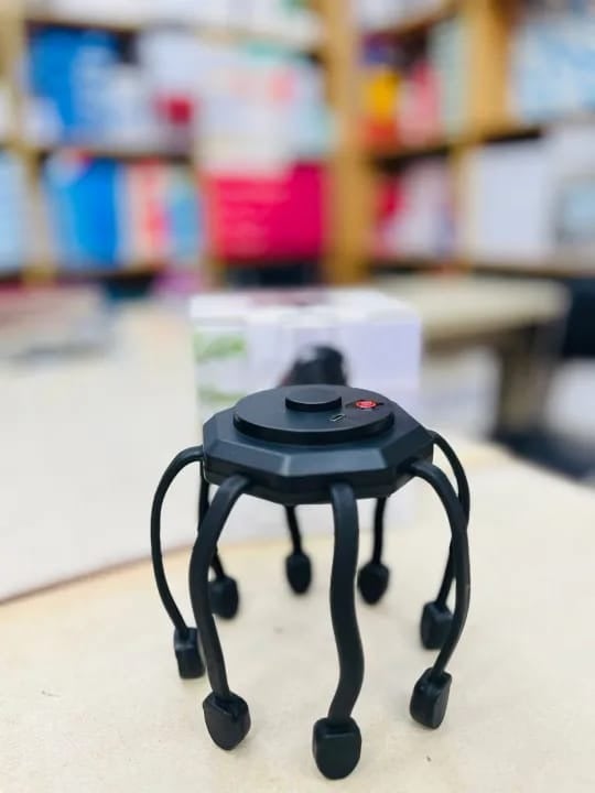 Picture of Electric Head Massager Octopus Scalp Massager Therapy Device Electric Octopus Claw Head Scalp Massager 3 Modes Vibration Massage Therapeutic Head Scratcher Relief Head Fatigue Improve Sleep Octopus Head Vibration Relaxing Massager-Black