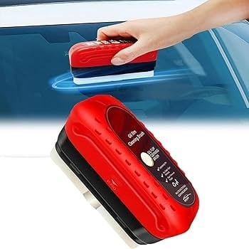 Picture of Oil Film Cleaning Brush for Cars - Windscreen Cleaner, Car Window Oil Film Remover, Glass Cleaner Tool, Car Glass Oil Film Remover, Automotive Cleaning Brush-Multicolor
