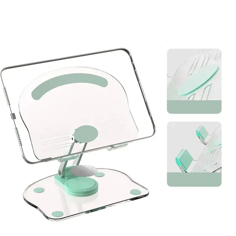 Picture of New 360° Rotation Tablet Desktop Stand Suitable for iPad Pro 9.7 Air 4 5 Mini 6 11 Mi Pad Transparent Acrylic Desktop Phone Stand-Multicolor
