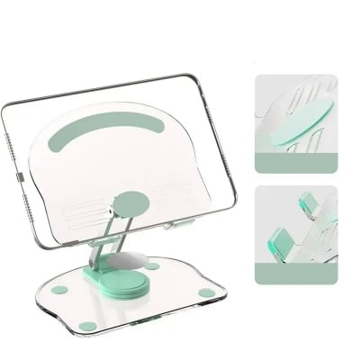 Picture of New 360° Rotation Tablet Desktop Stand Suitable for iPad Pro 9.7 Air 4 5 Mini 6 11 Mi Pad Transparent Acrylic Desktop Phone Stand-Multicolor