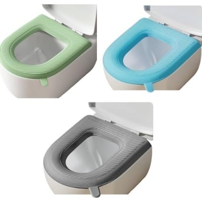 Picture of Bathroom Accessories Soft Toilet Seat Toilet Cover Toilet Seat Closestool Mat multicolor-Multicolor