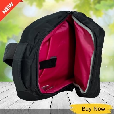 Picture of Givova Holland Quilted Padded Backpack Givova Unisex Multipocket Waterproof Black Backpack-Black