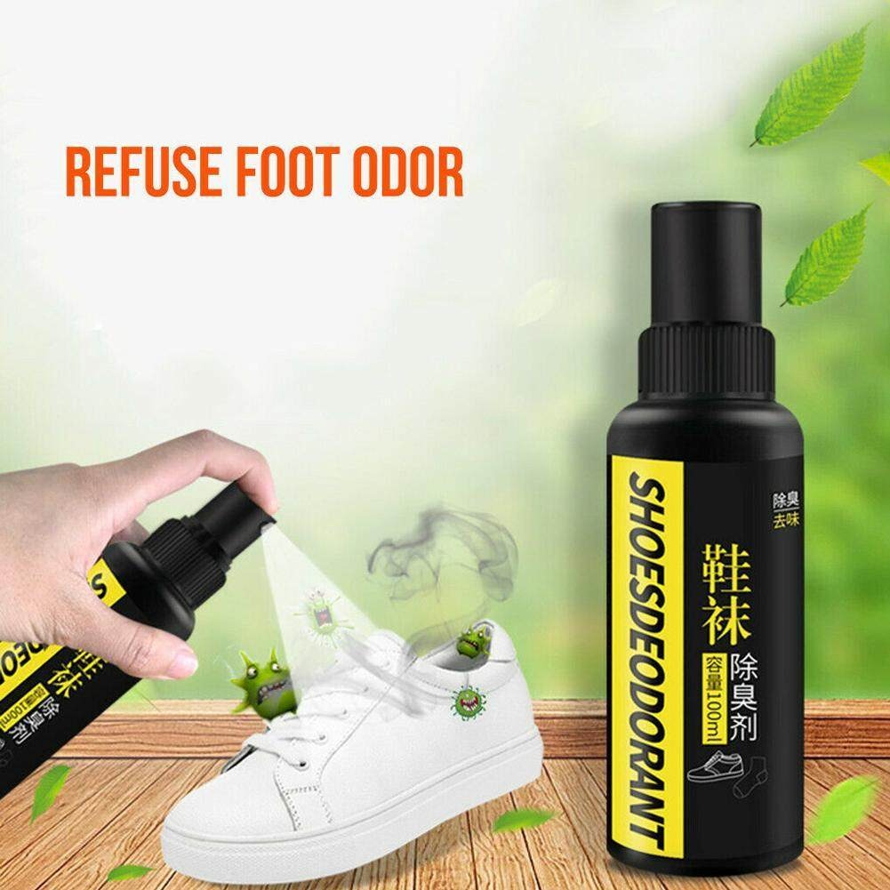Picture of New Shoe Deodorizer Spray - Proven & Powerful Enzyme Formula Spray for Shoe Odor Elimination in All Footwear Type-(Black)-Fresh