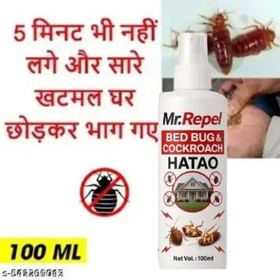 Picture of Powerfull Natural Bedbug Killer Spray| Khatmal Marne Ki Dawai Long Lasting, Chemical Free, Pet Safe, Kids Safe, Eco-Friendly Bedbug Mite Removal